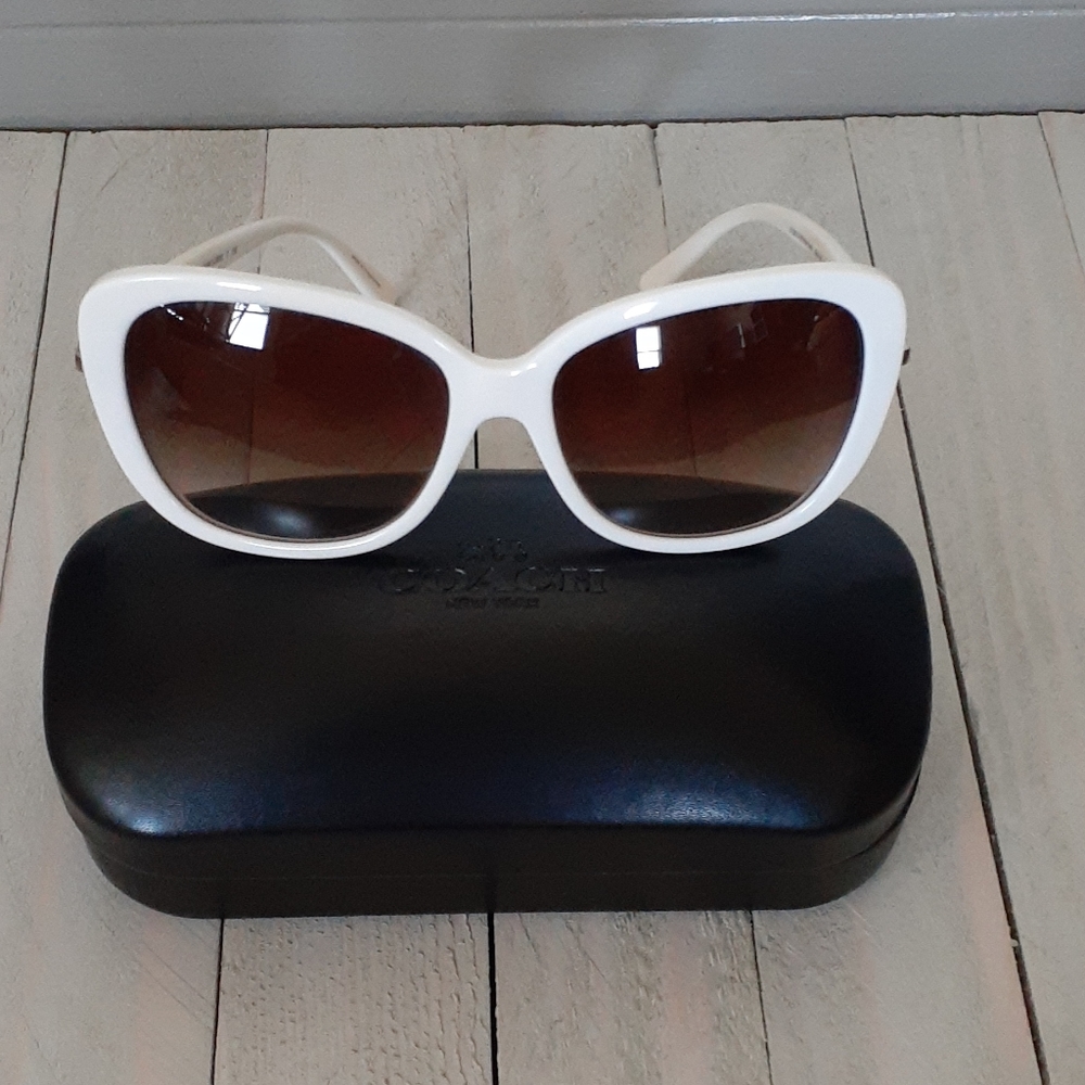 Authentic Coach sunglasses white color